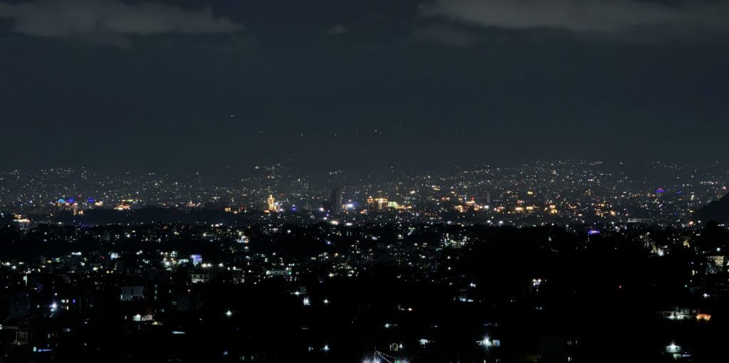 Night View The white house villa